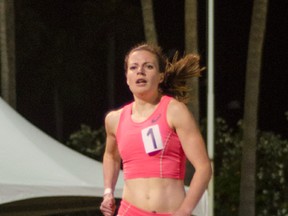 Jessica O'Connell training in Arizona. 
Credit: Jim McDannald/Athletics Canada