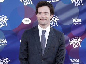 Actor Bill Hader poses at the Los Angeles Premiere and Party for Disney/Pixar's Inside Out at El Capitan Theatre on June 8, 2015 in Hollywood, California. (FayesVision/WENN.COM)