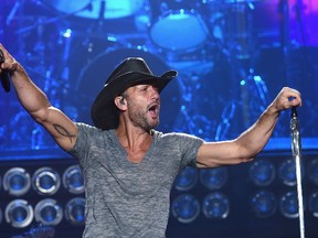 Tim McGraw performs at Tim McGraw In Concert Nikon at Jones Beach Theater on June 11, 2015 in Wantagh, New York. (Dimitrios Kambouris/Getty Images/AFP)