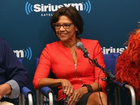 Sonia Manzano "Maria" attend SiriusXM's Town Hall with original cast members from Sesame Street commemorating the 45th anniversary of the celebrated series debut on public television on October 9, 2014. Manzano is leaving Sesame Street after 44 years on the show. (Robin Marchant/Getty Images for SiriusXM/AFP)