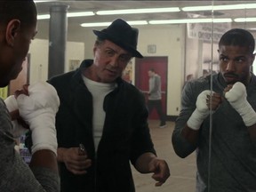 Michael B Jordan (R) and Sylvester Stallone in Creed.

(YouTube/WarnerBros)