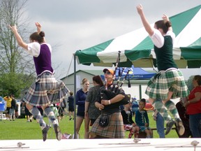 Highland dancers competing on Canada Day morning in Embro at the annual Embro Highland Games. HEATHER RIVERS/WOODSTOCK SENTINEL-REVIEW