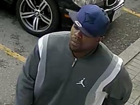 A surveillance image of the suspect in a double-homicide at Moka Espresso Bar & Gelato café in Woodbridge on June 24, 2015. (York Regional Police)