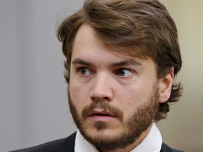 In this June 8, 2015 file photo, actor Emile Hirsch arrives for court in Park City, Utah. Public records obtained by The Associated Press show that a studio executive described an incident with Hirsch during the Sundance Film Festival as “insanely painful and absolutely terrifying.” Authorities say Hirsch assaulted the executive, Daniele Bernfeld, on Jan. 25, 2015,  at a night club in Park City. Hirsch says he didn’t remember exactly what happened, saying only that she came at him and he was defending himself. (AP Photo/Rick Bowmer, File)