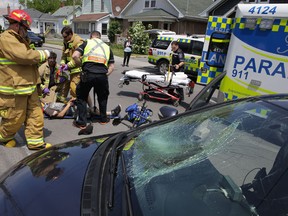 Frontenac County and Queen's University are to lead a federal government-funded study into paramedic health and wellness. (Elliot Ferguson/Whig-Standard file photo)