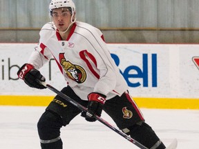 Nick Paul at the 2014 Ottawa Senators Rookie Camp at Canadian Tire Centre on Thursday  September 11, 2014. Errol McGihon/Ottawa Sun files