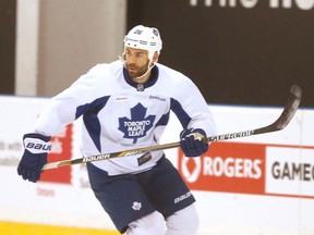Daniel Winnik returns to the Maple Leafs for two more years, and figures it won't be all doom and gloom. (MICHAEL PEAKE, Toronto Sun)