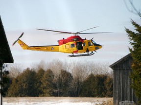 A Bell CH-146 Griffon search and rescue helicopter from the Joint Rescue Coordination Centre in Trenton takes off in this file photo.
JASON BAIN/The Lindsay Post