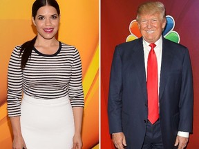 America Ferrera and Donald Trump. (WENN.COM)