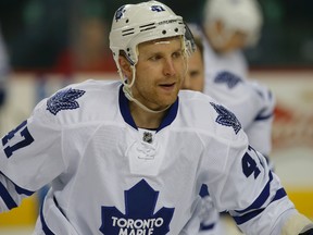 Toronto Maple Leafs Leo Komarov. (Al Charest/Calgary Sun)