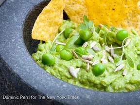 Adding peas to your guacamole suggestion fro The New York Times has ignited the Internet with a serious debate. (Twitter/The New York Times)