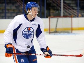 Edmonton Oilers forward Connor McDavid skates during the Edmonton Oilers rookie camp at Rexall Place in Edmonton Thursday, July 2, 2015. (Perry Nelson/Edmonton Sun/Postmedia Network)