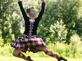 Londoner Kayla Sutherland will be among the 1,000 highland dancers from around the world competing at the Scotdance Canada Championship Series at the London Convention Centre Monday through Friday. (CRAIG GLOVER, The London Free Press)