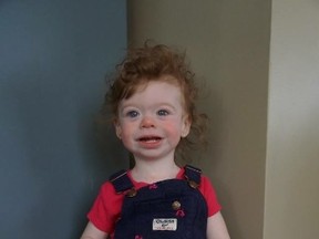 Violet Racey, 22 months has Williams Syndrome.
Submitted photo.