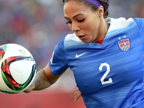 USA forward Sydney Leroux. (AFP PHOTO/JEWEL SAMAD)