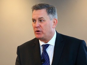 Tim Leiweke, president & CEO, Maple Leaf Sports and Entertainment says Toronto FC still has plans to improve the roster this season. He also plans to be at his post into the fall. (Dave Abel/Toronto Sun)