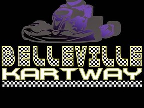 Pictured is a temporary logo for the Belleville Kartway project. Ryan Hodge and Herman Hogewoning are working towards opening a go kart facility in the area.