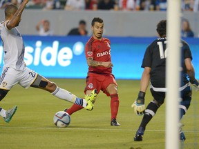 The Reds’ Sebastian Giovinco was held off the scoresheet their 4-0 loss to the Galaxy on Saturday night. (USA TODAY)
