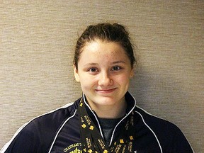 Submitted photo: Wallaceburg's Madison Broad won four gold medals at the Swim Ontario long-course provincial championships held this past weekend.