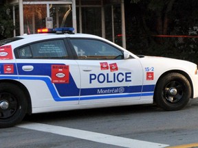 Montreal police car. Mathieu Lacombe/Postmedia Network