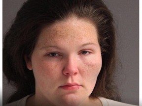 Sandra Clara McClary is shown in an undated photo provided by the Anne Arundel, Md., County Police Department. A baby was left on the side of the road in Pasadena, Md., on Sunday, July 5, 2015 and her mother, Sandra Clara McClary, has been charged with child neglect, officials said. (Anne Arundel County Police Department via AP)