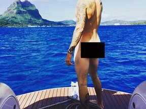 Justin Bieber poses nude on Instagram. (Instagram/Justin Bieber)