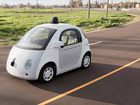 A Google self-driving car is shown in this handout photo released to Reuters March 15, 2015. REUTERS/Google/Handout via Reuters