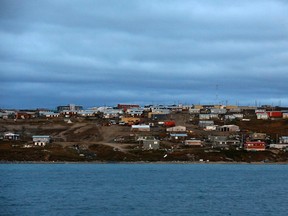 A general view is seen of the Arctic community of Pond Inlet, Nunavut August 23, 2014. REUTERS/Chris Wattie