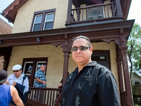 Neal Freeland celebrated the reopening of the Odawa Friendship Centre at 510 Rideau St. Tuesday afternoon. The centre was closed in April after federal funding cuts forced it to close on Tuesday, July 7, 2015. DANI-ELLE DUBE/OTTAWA SUN