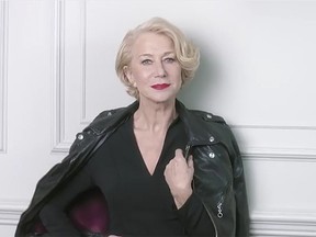 A screen grab of Helen Mirren in L'Oreal's Age Perfect ad.