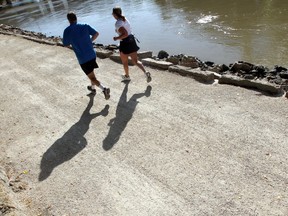 The Assiniboine Riverwalk has been temporarily closed. (FILE PHOTO)