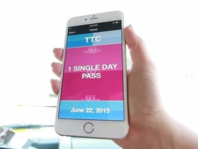 A screengrab from the TTC's video explaining how to use its new TTCConnect app to purchase day and group passes. (YouTube)