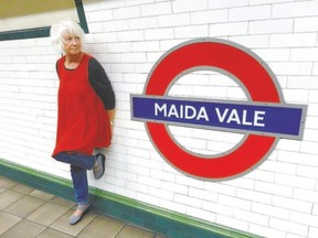 London singer and songwriter Linda Nicholas ? who performs as Linda Hoyle ? poses at the Maida Vale underground station in London, England. One of the tracks on Hoyle?s new album The Fetch is called Maida Vale. (Facebook.com/LindaHoyleMusic)