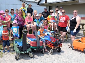 Wagon Our Fingers at Litter -- Sunday, July 5, 2015. (CHRIS ABBOTT/TILLSONBURG NEWS)