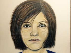 An RCMP composite artist depicting what Patricia Janice Salamandyk may look like today. Salamandyk went missing in June 1972 and police still have no leads on her whereabouts. PHOTO SUPPLIED