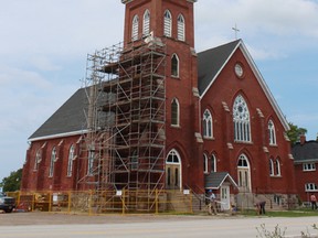 The St. Joseph’s Church in Kingsbridge will once again be a home to the community and surrounding area with the St. Joseph’s Kingsbridge Community organization gaining full ownership of the buildings on June 26. Their plans are to restore both the church and the rectory in order to reopen them to the public. (Steph Smith/Goderich Signal Star)