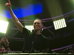 DJ Tiesto performs at the 2014 Wango Tango concert at StubHub Center in Carson, California May 10, 2014. (REUTERS/Mario Anzuoni)