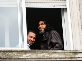 A federal judge in October had directed the Justice Department to publicly release videotapes showing the feeding of Syrian hunger-striking prisoner Abu Wa'el Dhiab (right). (AP Photo/Matilde Campodonico, File)