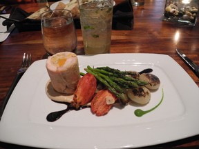 Halcyon Flavors offers a Chicken Roulade entree. (ROBIN HARVEY, The London Free Press)