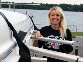 The Kingston Police Force's Const. Krista Loye in Kingston, Ont. on Saturday June 27, 2015. Loye will compete in rowing at the World Police and Fire Games at run June 26-July 5.  Steph Crosier/Kingston Whig-Standard/Postmedia Network
