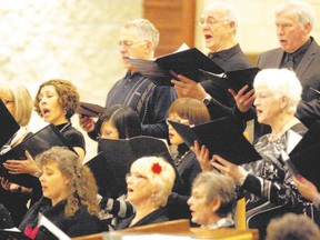The St. Joseph Music Ministry choir sings at the Festival of Carols in Grande Prairie, Alta., last December. (TOM BATEMAN, Postmedia Network)