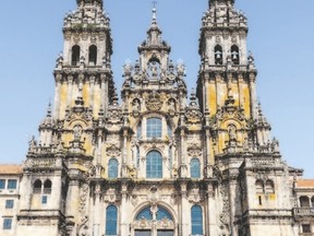 The cathedral in Santiago de Compostela, Spain, is the end of a pilgrimage route walked by Bruce and Grace Tallman.