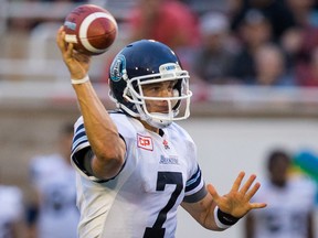 Toronto Argonauts quarterback Trevor Harris. (DARIO AYALA/Postmedia Network files)
