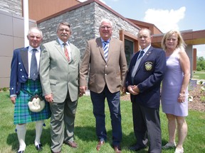 Norwich Township opened their $3 million administrative centre to the public on Saturday. From left Coun. Jim Palmer, Coun. Wayne Buchanan, Coun. John Scholten, Mayor Larry Martin and Coun. Lynne DePlanke. HEATHER RIVERS/WOODSTOCK SENTINEL-REVIEW