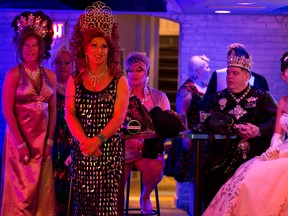 Members of the Imperial Sovereign Court of the Wild Rose watch a performance at the Court's 38 Years of the Court - A Retrospective, A College Show held at Evolution nightclub in Edmonton in Edmonton, Alta., on Saturday, May 3, 2014. The event raised approximately $1,400 for charity. Ian Kucerak/Edmonton Sun/QMI Agency