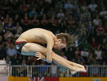 Canadian diver Philippe Gagne won a bronze medal in the 3 metre springboard the at the Pan Am Aquatic Centre in Toronto on Saturday July 11, 2015. Michael Peake/Toronto Sun/Postmedia Network