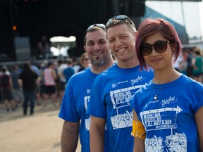 Jean-Francois Simard, Samantha Howe and Mario Cuglietta volunteering at the RBC Bluesfest Sunday, July12, 2015. The three volunteers are among the 4,000 who have received training on how to spot and deal with situations of sexual assault during festivals.
DANI-ELLE DUBE/Ottawa Sun/Postmedia Network