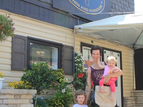 Holly Treddenick outside the Irish Cottage Kitchen and Alehouse in Wiarton. (Nelson Phillips/Wiarton Echo)