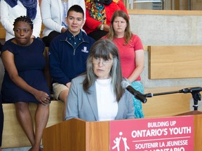 Sophie Kiwala, MPP for Kingston and the Islands, announced on Monday that Kingston will be receiving $389,000 in funding for a new youth mentorship program. (Sebastian Leck/For the Kingston Whig-Standard)