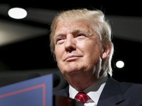 U.S. Republican presidential candidate Donald Trump holds a campaign event in Phoenix, Arizona July 11, 2015. REUTERS/Nancy Wiechec